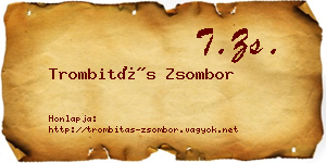 Trombitás Zsombor névjegykártya