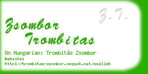 zsombor trombitas business card